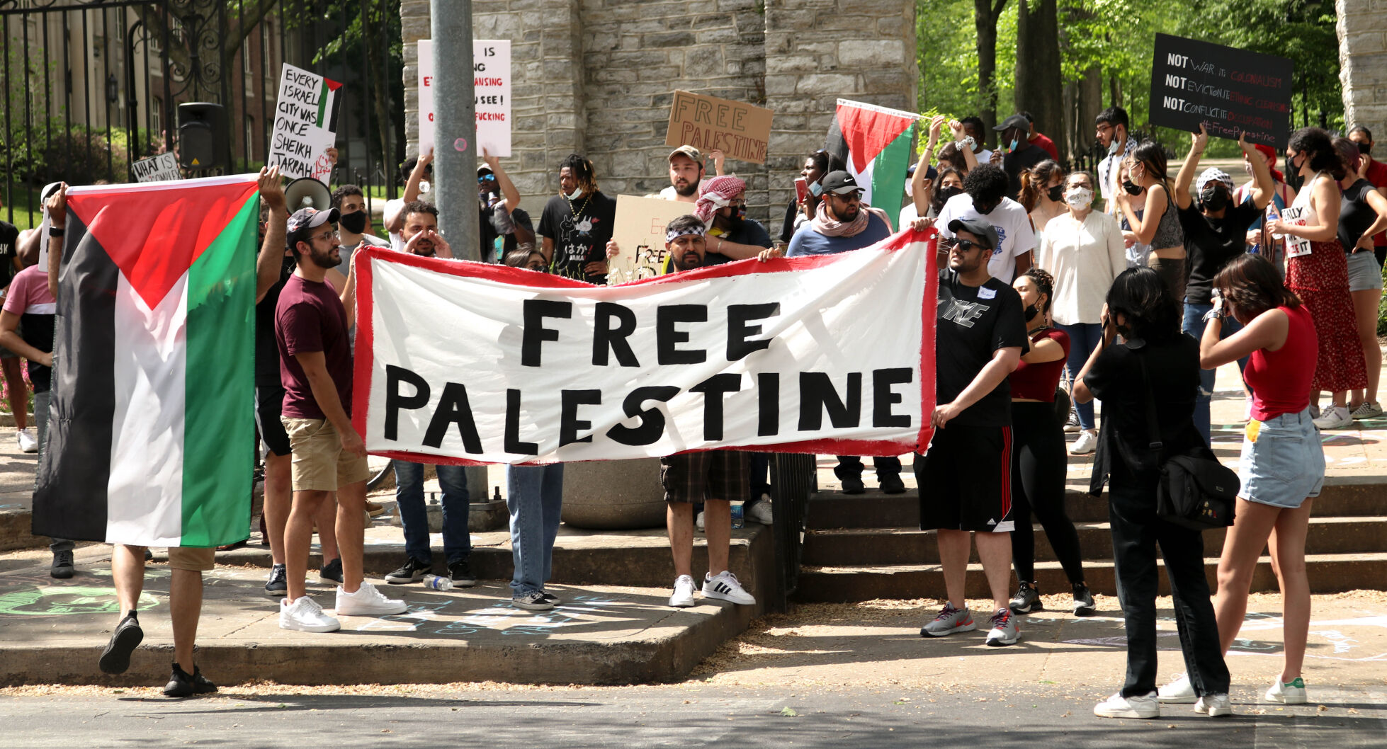 Protest for Palestine, protestors